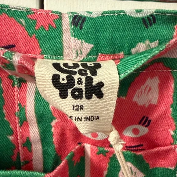 NWT Lucy and Yak exclusive Cat Print dungaree overalls - Picture 5 of 6